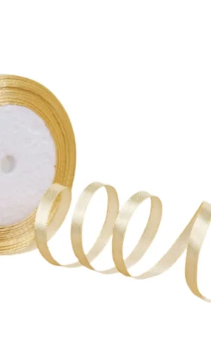 Saten Kurdele 6 mm Karamel 2 Metre