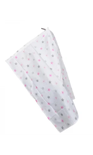 Sema Baby Çok Amaçlı Emzirme Örtüsü - Pembe Yıldız