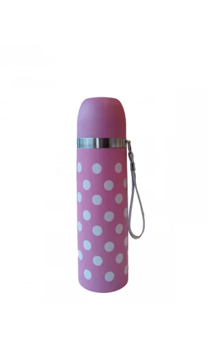 Sema Baby Puantiyeli Bebek Termosu 500 ml - Pembe