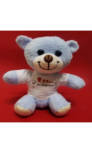 Seni Seviyorum Tişörtlü Peluş Ayıcık
