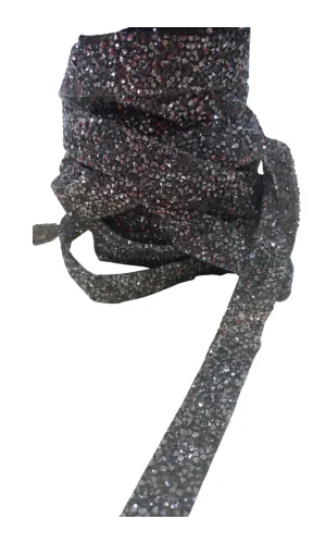 Silikonlu Yapıştırma Taş 1 cm Siyah 10 Metre