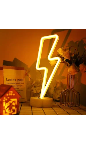 Şimşek Neon LED Lamba