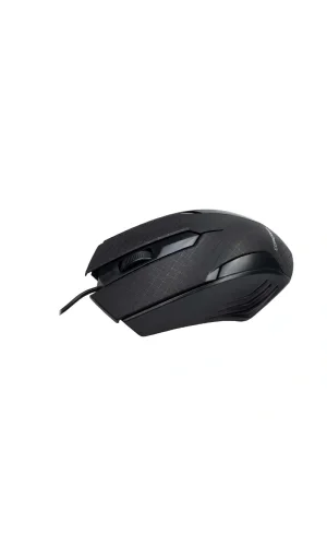 Siyah Mat Desenli USB Kablolu 3D Optik Mouse