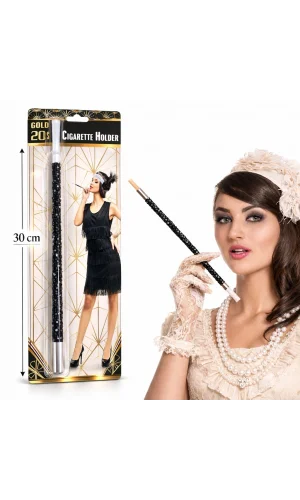 Siyah Payetli Sigara Tutacağı