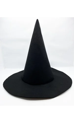 Siyah Renk Keçe Cadı Şapkası