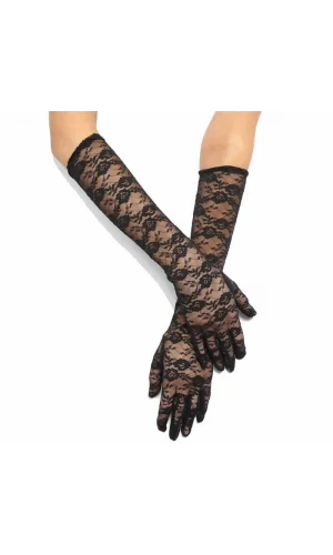 Siyah Renk Orta Boy Dantelli Eldiven