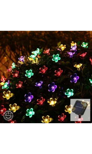 Solar Çiçekli RGB Dekorasyon Lambası