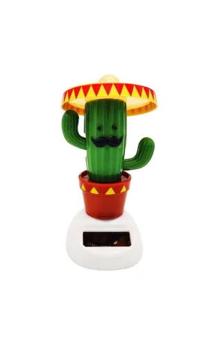 Solar Enerjili Dans Eden Şapkalı Kaktüs