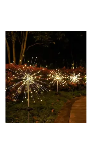 Solar Havai Fişek Dekor LED