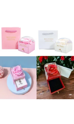 Sonsuzluk Gül Tasarımlı Takı Kutusu