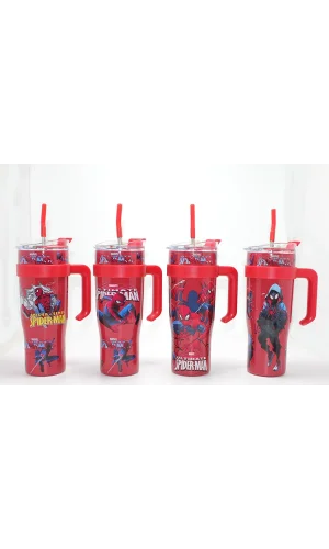 Spiderman Pipetli Termos Suluk