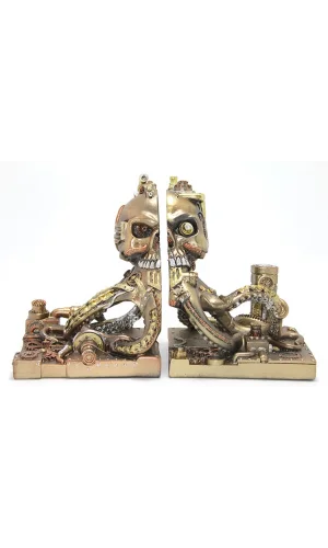 Steampunk Polyester Ahtapot Kitap Stoperi