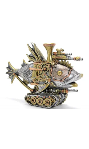 Steampunk Polyester Tasarım Balık Figürü