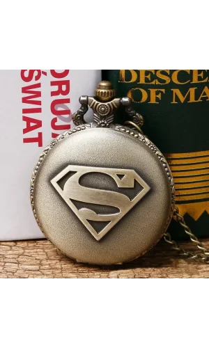 Süpermen Tasarımlı Köstekli Saat