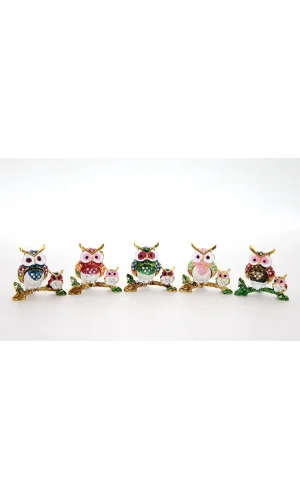 Swarovski 2li Baykuş Model 2