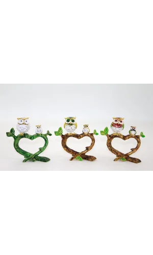 Swarovski 2li Baykuş Model 3