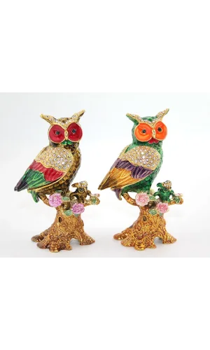 Swarovski Taşlı Tekli Baykuş