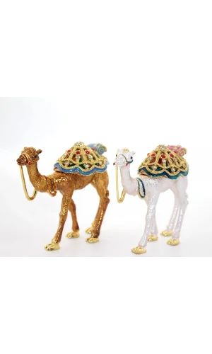Swarovski Taşlı Tekli Deve Figürü Model 11