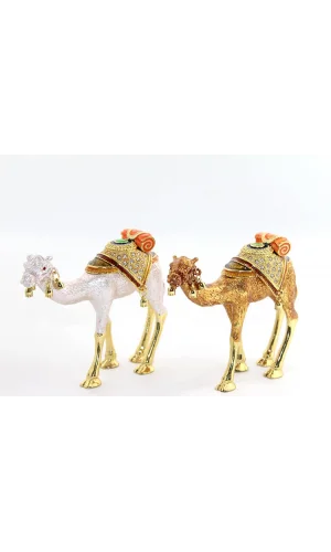 Swarovski Taşlı Tekli Deve Figürü Model 3