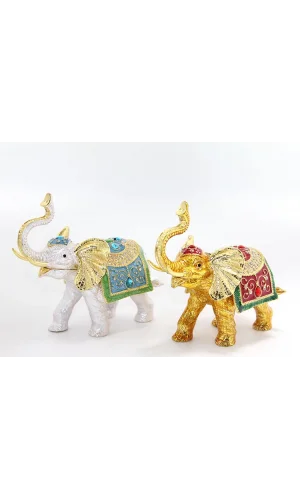 Swarovski Taşlı Tekli Fil Figürü Model 5