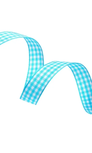 Tafta Ekoseli Kurdele 25 mm Mint 2 Metre