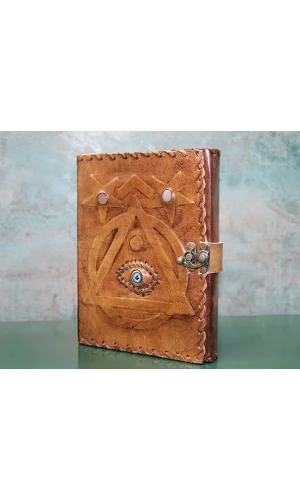 Taşlı Deri Defter Model 1