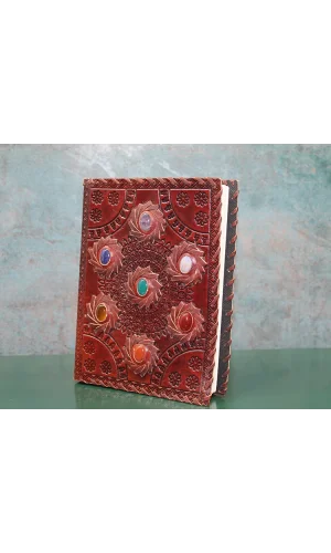 Taşlı Deri Defter Model 10