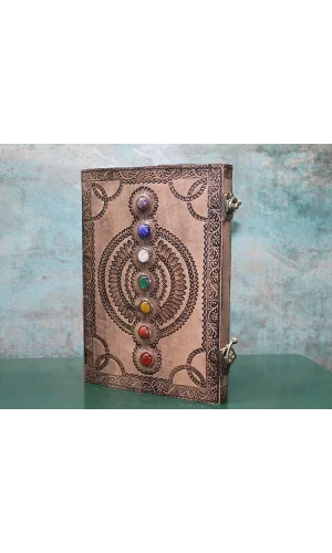 Taşlı Deri Defter Model 13