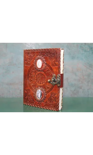 Taşlı Deri Defter Model 2