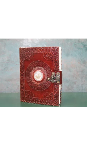 Taşlı Deri Defter Model 3