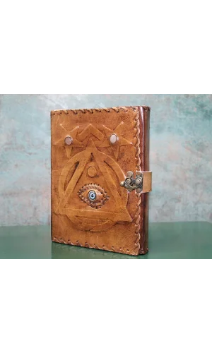 Taşlı Deri Defter Model 4