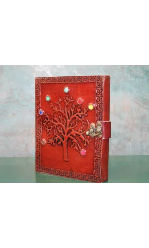 Taşlı Deri Defter Model 5