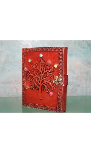 Taşlı Deri Defter Model 6