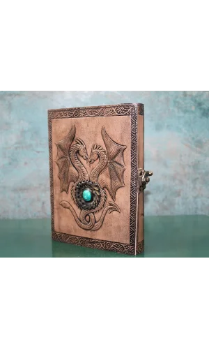 Taşlı Deri Defter Model 8