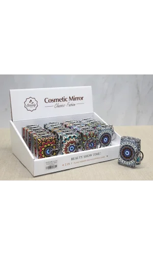 Taşlı El Aynası Anahtarlık Model 1