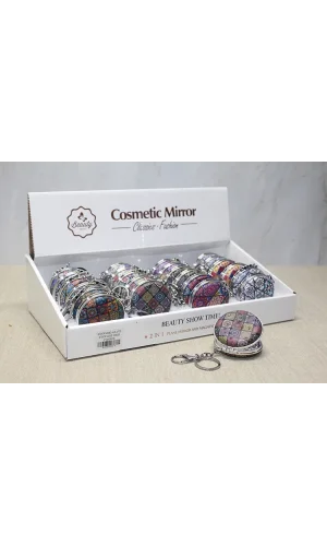 Taşlı El Aynası Anahtarlık Model 10