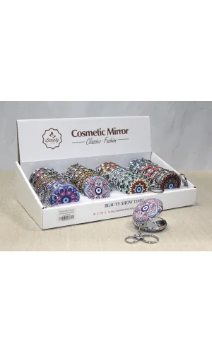 Taşlı El Aynası Anahtarlık Model 2