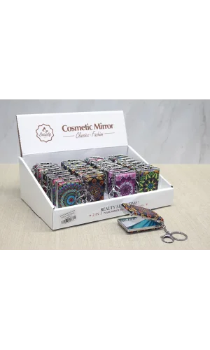 Taşlı El Aynası Anahtarlık Model 3