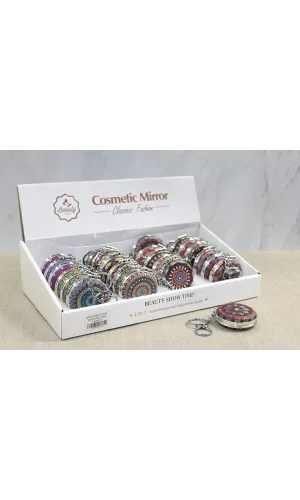 Taşlı El Aynası Anahtarlık Model 4