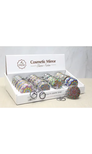 Taşlı El Aynası Anahtarlık Model 6