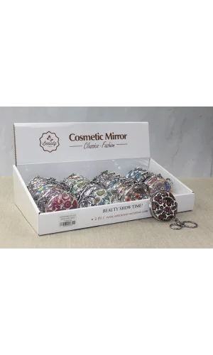 Taşlı El Aynası Anahtarlık Model 8