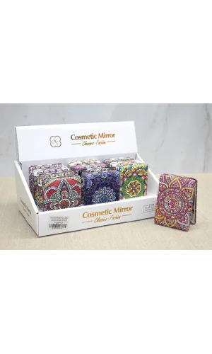 Taşlı El Aynası Dikdörtgen Kalın Model 1