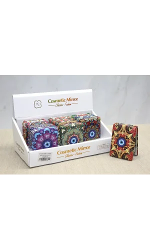 Taşlı El Aynası Dikdörtgen Kalın Model 2