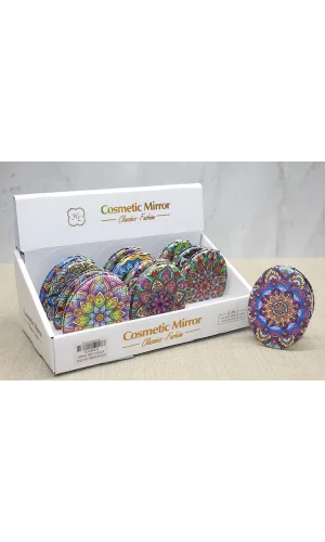 Taşlı El Aynası Oval İnce Model 3