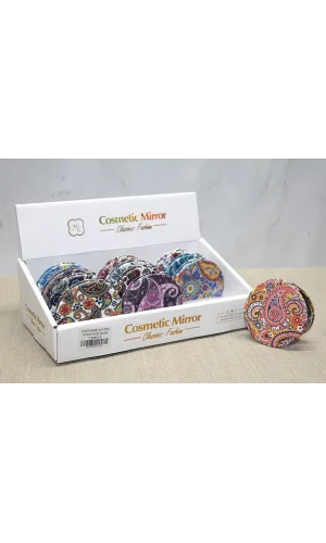 Taşlı El Aynası Yuvarlak İnce Model 2