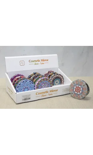 Taşlı El Aynası Yuvarlak İnce Model 3