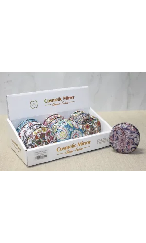 Taşlı Yuvarlak El Aynası Kalın Model 2