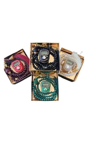 Taşlı Zikirmatik Tesbih Seti