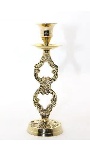 Tekli Pirinç Şamdan Model 4