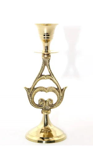 Tekli Pirinç Şamdan Model 6